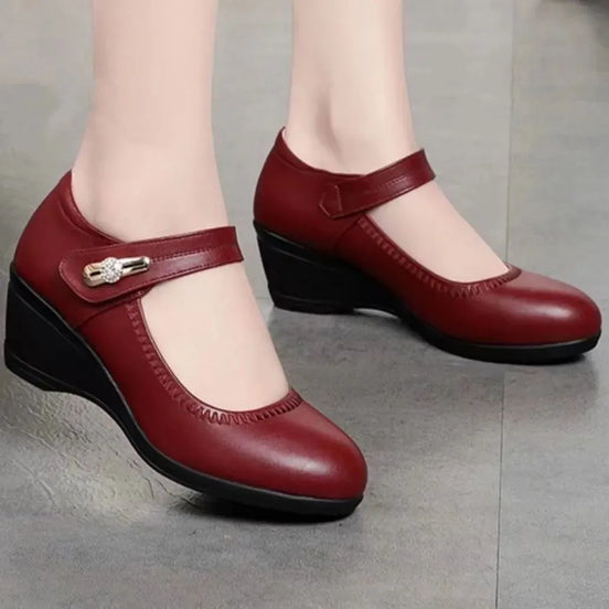 Marcella | Mules in Pelle Morbida con Tacco Comfort