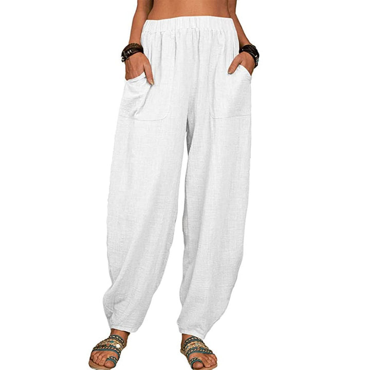 Cinzia | Pantalone Harem in Cotone e Lino