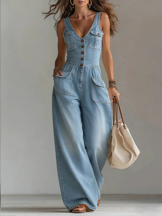 Federica | Tuta Casual in Denim