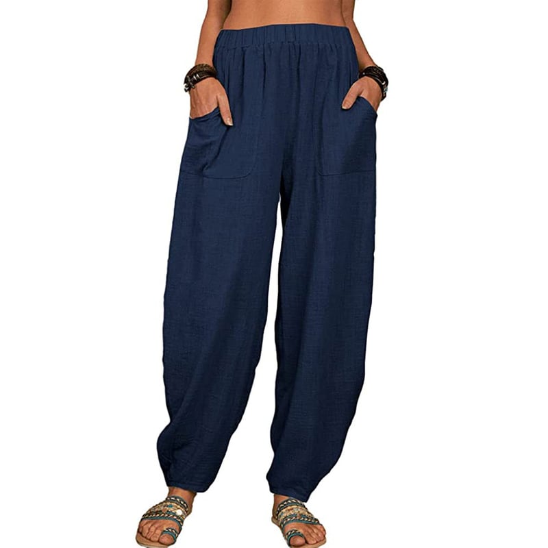 Cinzia | Pantalone Harem in Cotone e Lino