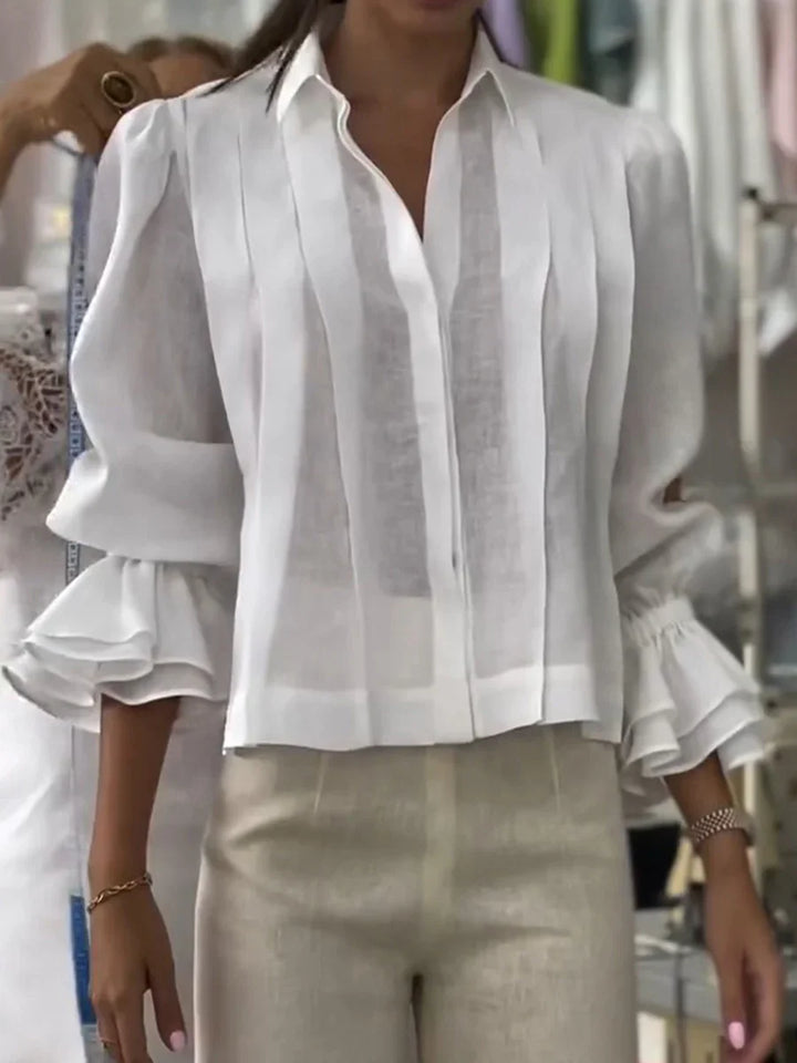 Vittoria | Blusa Plissettata in Cotone