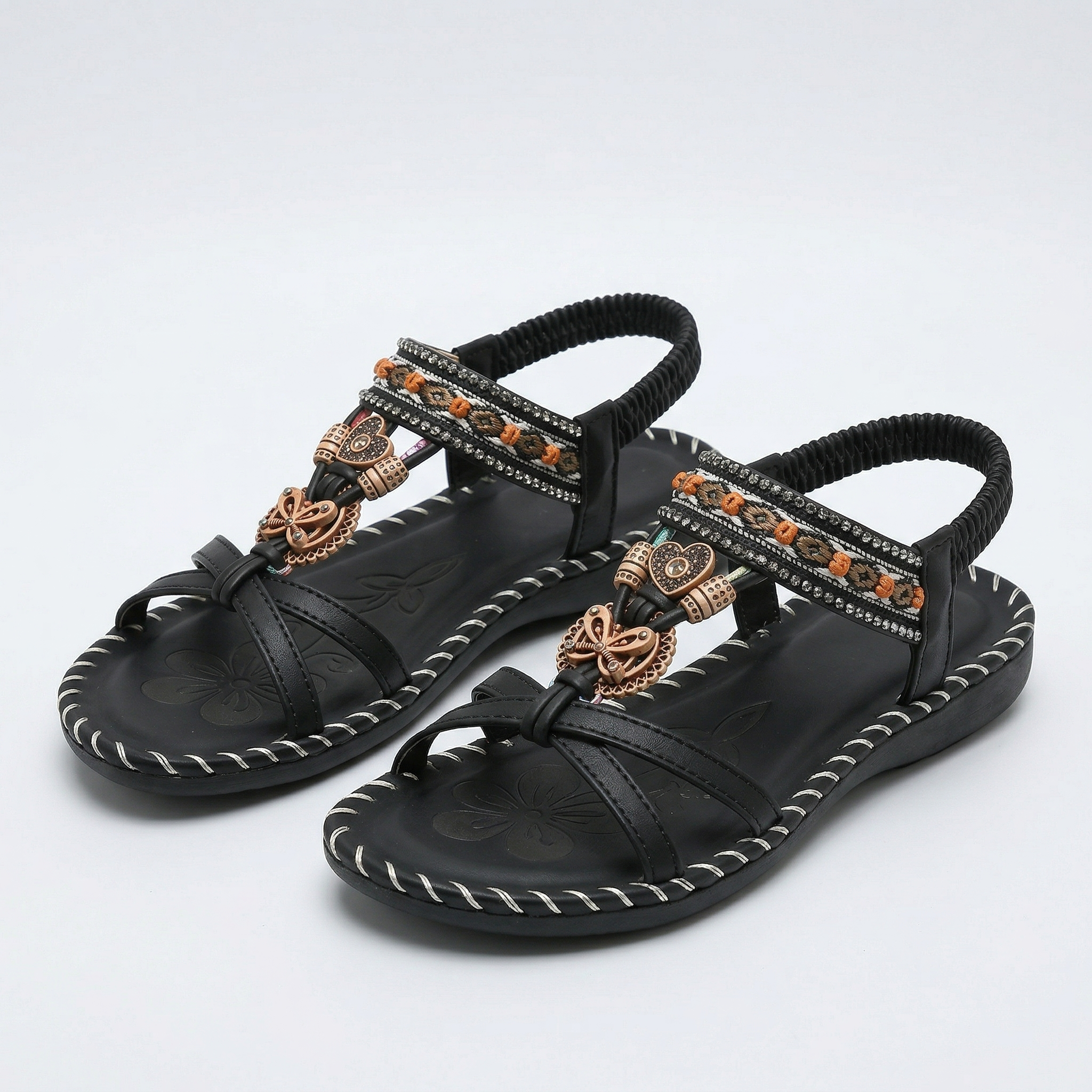 Nadia – Sandali ortopedici in stile Ibiza per comfort ed eleganza.