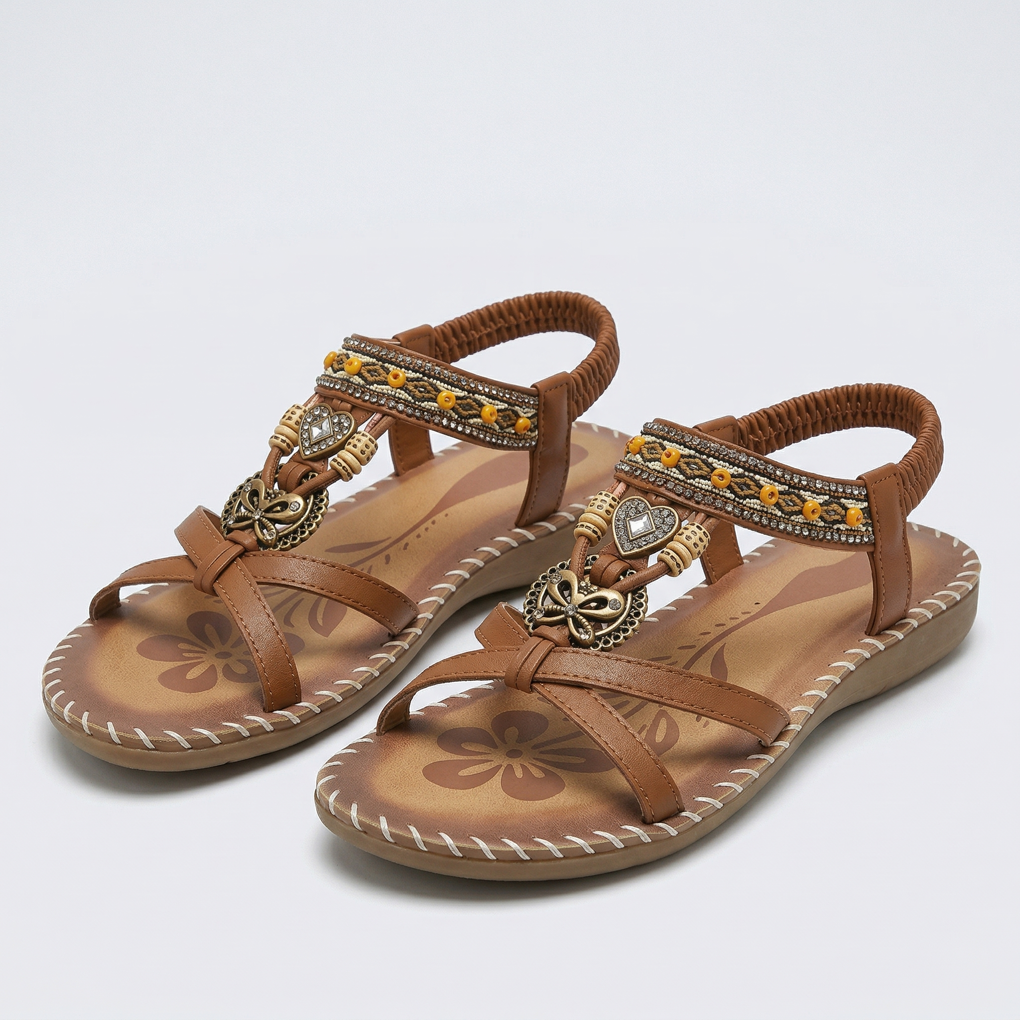 Nadia – Sandali ortopedici in stile Ibiza per comfort ed eleganza.