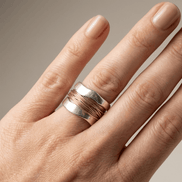 Anello Stile Intrecciato