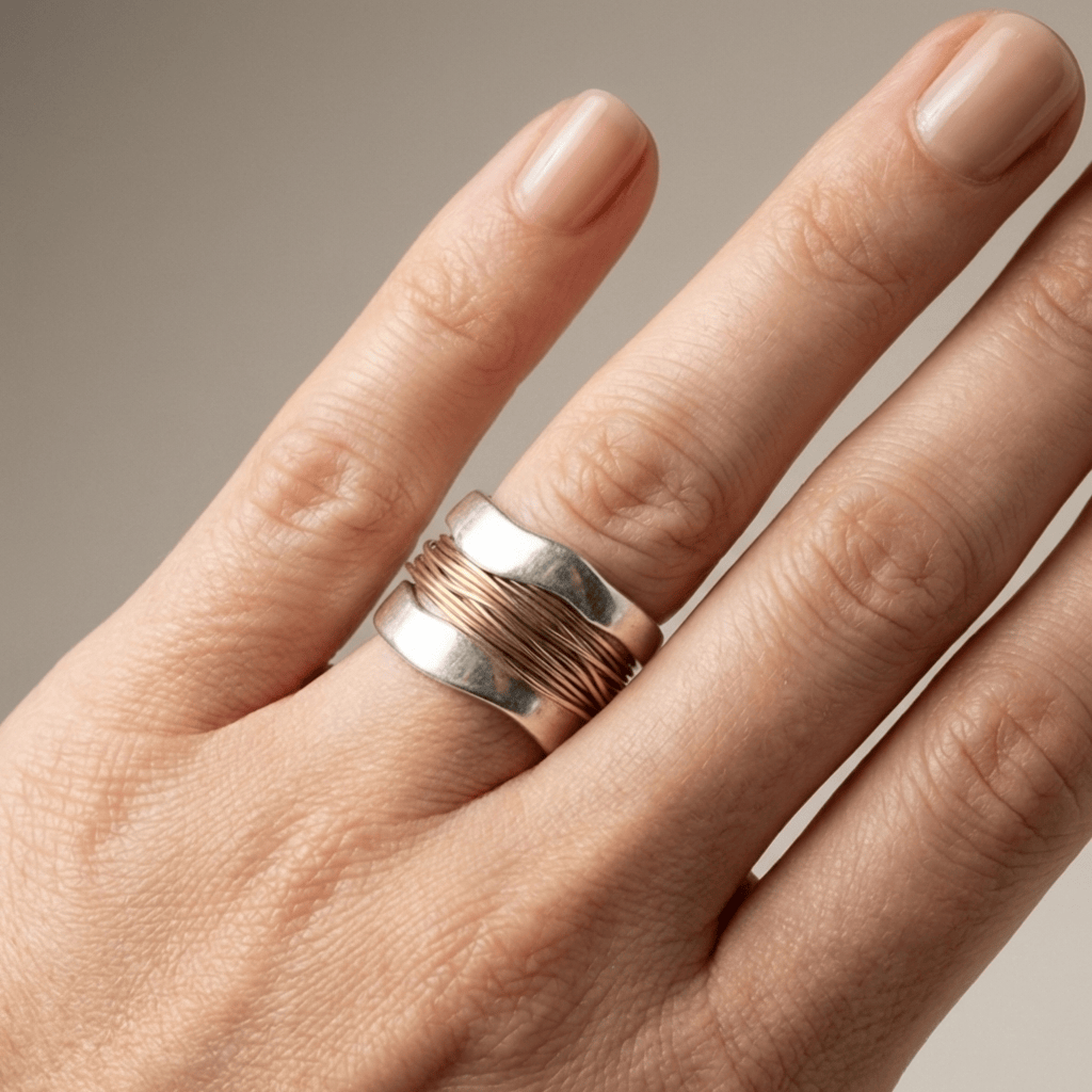 Anello Stile Intrecciato