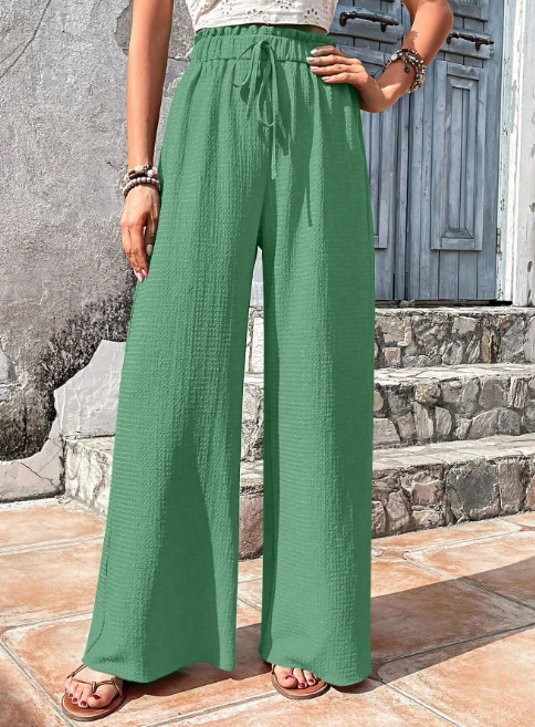 Pantaloni estivi leggeri e casual colore avorio Flow