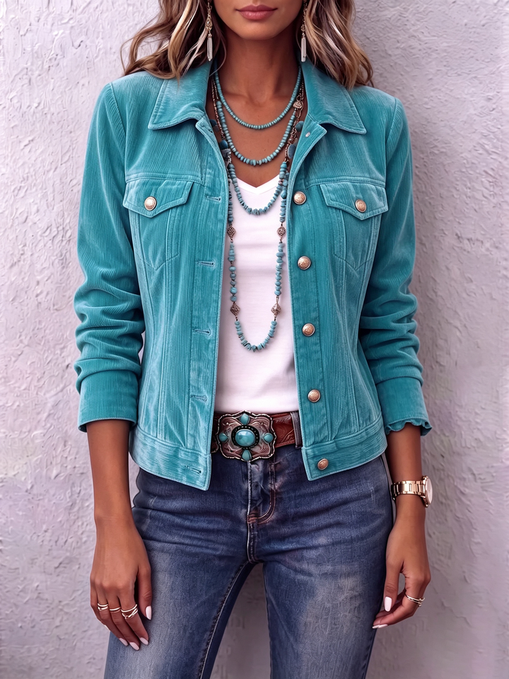 Viviana | Giacca in Velluto Boho Vintage