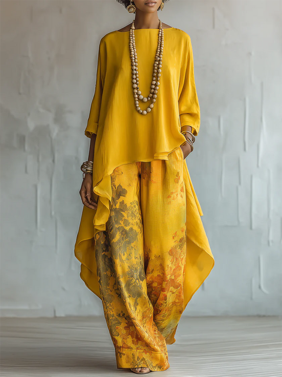 Giada | Completo Floreale Mediterraneo