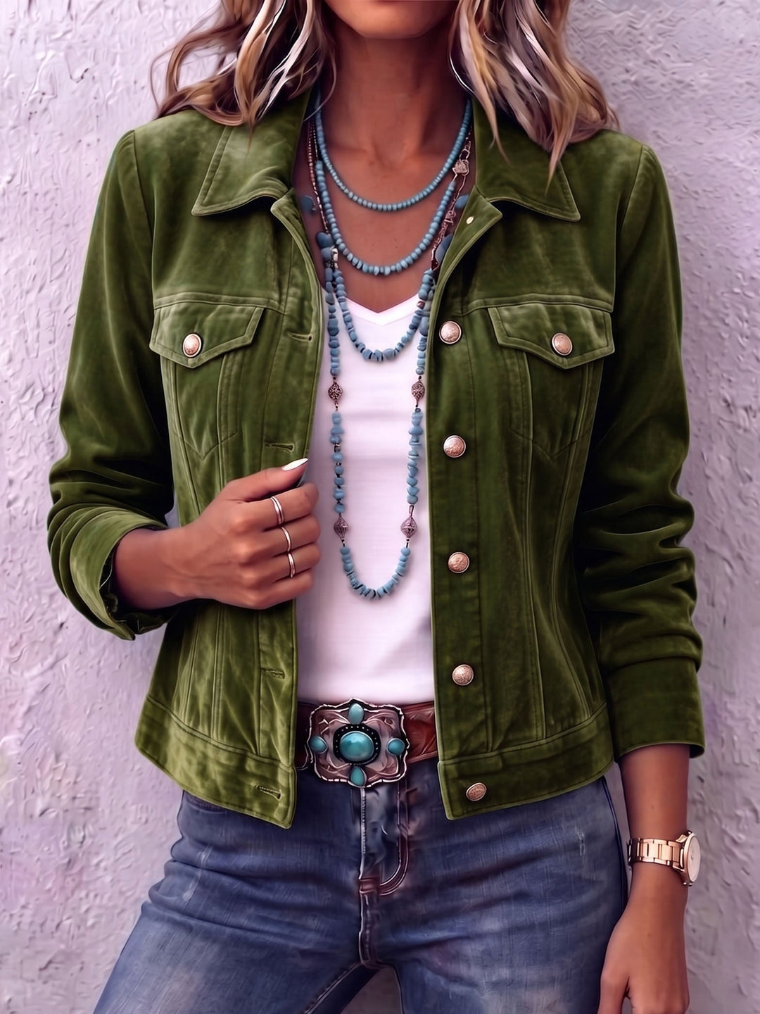 Viviana | Giacca in Velluto Boho Vintage
