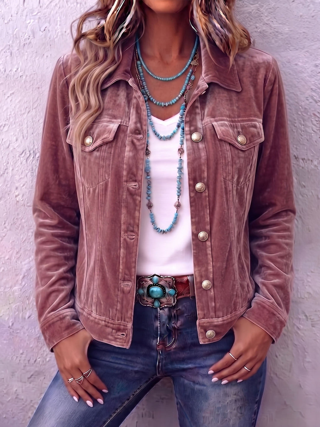 Viviana | Giacca in Velluto Boho Vintage