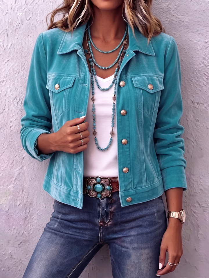 Viviana | Giacca in Velluto Boho Vintage